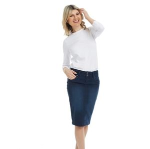 Esteez Beverly Hills Blue Denim Jeans Skirt